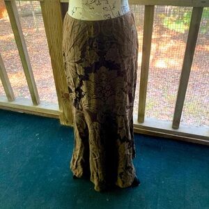 Brown fitted maxi skirt Ralph Lauren